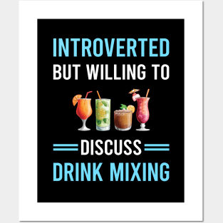 Introverted Drink Mixing Mixologist Mixology Cocktail Bartending Bartender Posters and Art